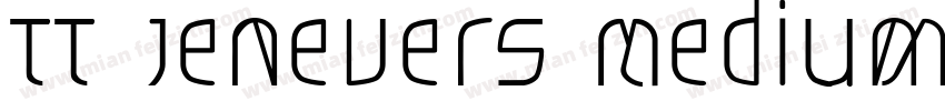 TT Jenevers Medium字体转换